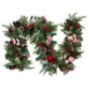 Pre-Decorated Ornaments And Pinecones Artificial Christmas Garland - 7' X 14" - Unlit