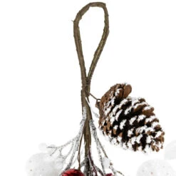 Northlight Berries And Snowflakes Artificial Christmas Garland - 6' X 8" - Red And White - Unlit -Winter Decor Store northlight ll94330 05 20367.1726019801