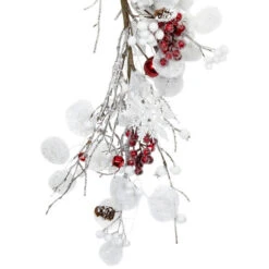Northlight Berries And Snowflakes Artificial Christmas Garland - 6' X 8" - Red And White - Unlit -Winter Decor Store northlight ll94330 06 69390.1726019801