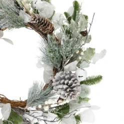 Northlight Artificial Mixed Foliage With Pine Cones Christmas Wreath, 28-Inch, Unlit -Winter Decor Store northlight ll94344 2 30879.1672996998