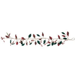 Northlight 5' Green And Red Plaid Holly With Jingle Bells Christmas Garland - Unlit 11 Northlight 5' Green And Red Plaid Holly With Jingle Bells Christmas Garland - Unlit -Winter Decor Store northlight ll94345 1 37976.1686144236