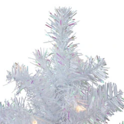 2' Pre-lit White Iridescent Pine Artificial Christmas Tree - Clear Lights -Winter Decor Store northlight m88666 2 67453.1588405408