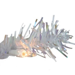 2' Pre-lit White Iridescent Pine Artificial Christmas Tree - Clear Lights -Winter Decor Store northlight m88666 3 20607.1664380276