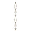 Northlight LED Lighted Battery Operated Gold Wire Diamond Christmas Garland - 6' - Warm White Lights