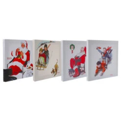 Northlight 8" X 8" Norman Rockwell Classic Christmas Scene Canvas Prints - Set Of 4 7 Northlight 8" X 8" Norman Rockwell Classic Christmas Scene Canvas Prints - Set Of 4 -Winter Decor Store northlight nj93403 1 87637.1645750078