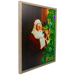 Northlight 19" Lighted Norman Rockwell 'Santa Trimming Tree' Christmas Wall Art -Winter Decor Store northlight nj93408 1 76643.1661887124