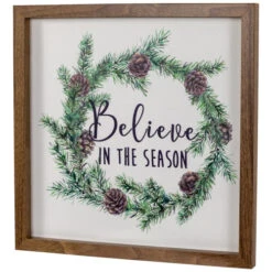 Northlight Wooden Framed "Believe In The Season" Christmas Wall Sign - 11.75" 10 Northlight Wooden Framed "Believe In The Season" Christmas Wall Sign - 11.75" -Winter Decor Store northlight nj95123 02 74564.1694101353