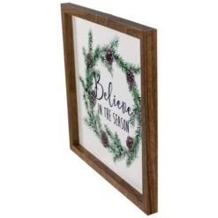 Northlight Wooden Framed "Believe In The Season" Christmas Wall Sign - 11.75" 11 Northlight Wooden Framed "Believe In The Season" Christmas Wall Sign - 11.75" -Winter Decor Store northlight nj95123 03 16179.1694101353