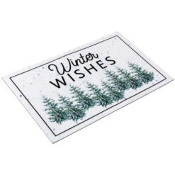 Northlight Pine Trees "Winter Wishes" Christmas Doormat 29" X 17" 8 Northlight Pine Trees "Winter Wishes" Christmas Doormat 29" X 17" -Winter Decor Store northlight nj95151 03 28500.1694447007