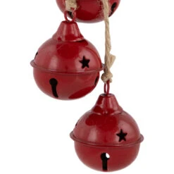 Northlight Cascading Christmas Jingle Bell Ornaments- 13.5" - Red - Set Of 2 8 Northlight Cascading Christmas Jingle Bell Ornaments- 13.5" - Red - Set Of 2 -Winter Decor Store northlight nj96010 03 86780.1723165690