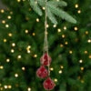 Northlight Cascading Christmas Jingle Bell Ornaments- 13.5" - Red - Set Of 2