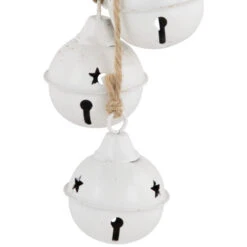 Northlight Cascading Christmas Jingle Bell Ornaments - 13.5" - White - Set Of 2 8 Northlight Cascading Christmas Jingle Bell Ornaments - 13.5" - White - Set Of 2 -Winter Decor Store northlight nj96011 03 23184.1723165685