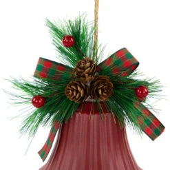 Northlight Bells With Pine Sprigs And Bow Christmas Ornaments- 7" - Red - Set Of 2 13 Northlight Bells With Pine Sprigs And Bow Christmas Ornaments- 7" - Red - Set Of 2 -Winter Decor Store northlight nj96015 03 98182.1721868334