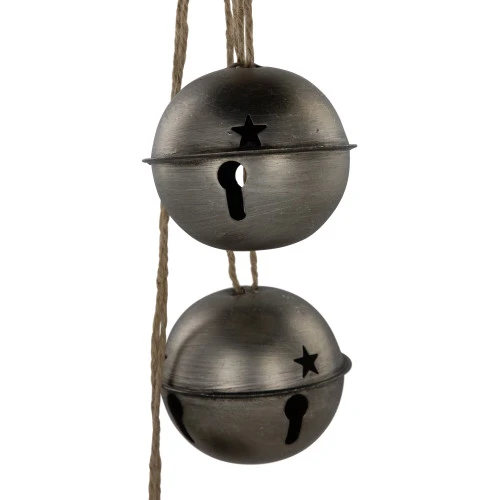 Northlight Jingle Bells With Plaid Bow Christmas Decoration - 20" - Silver 5 Northlight Jingle Bells With Plaid Bow Christmas Decoration - 20" - Silver - Image 5