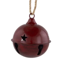 Northlight Antiqued Jingle Bell Christmas Ornaments - 3" - Burgundy - Set Of 2 -Winter Decor Store northlight nj96028 07 40450.1722387413