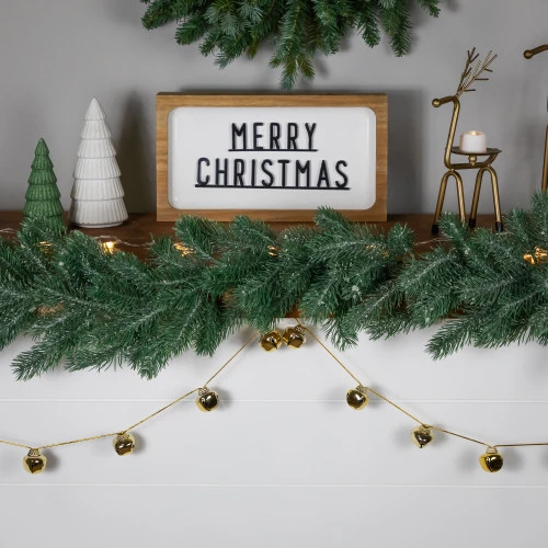 Northlight Shiny Metal Christmas Jingle Bells Garland - 7.5' - Gold 3 Northlight Shiny Metal Christmas Jingle Bells Garland - 7.5' - Gold - Image 3