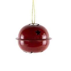 Northlight Snowflakes And Stars Christmas Jingle Bell Ornaments - 1.5" - Burgundy - 12ct -Winter Decor Store northlight nj96033 05 88735.1723165690