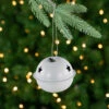 Northlight Stars And Snowflakes Christmas Jingle Bell Ornaments - 1.5" - White - 12ct