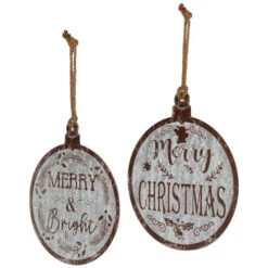 Northlight Merry Christmas And Merry And Bright Wall Signs - 14" - Gray And Brown - Set Of 2 8 Northlight Merry Christmas And Merry And Bright Wall Signs - 14" - Gray And Brown - Set Of 2 -Winter Decor Store northlight nj96036 03 36351.1721782068