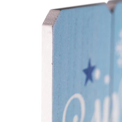 Northlight Jingle All The Way Wooden Christmas Wall Sign - 23.5" - Blue And White 6 Northlight Jingle All The Way Wooden Christmas Wall Sign - 23.5" - Blue And White - Image 6