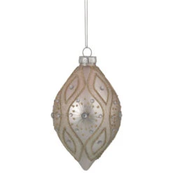 5.25" Rose Gold Retro Ombre Glass Christmas Drop Ornament -Winter Decor Store northlight nl00174 sample 2 40897.1661972632