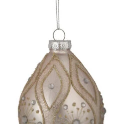 5.25" Rose Gold Retro Ombre Glass Christmas Drop Ornament -Winter Decor Store northlight nl00174 sample 3 76071.1661972632