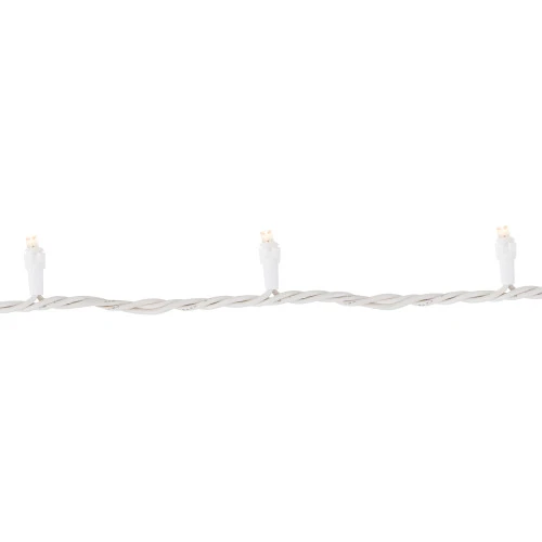 Northlight 50ct Warm White LED Wide Angle Christmas Lights, 16.25ft White Wire 4 Northlight 50ct Warm White LED Wide Angle Christmas Lights, 16.25ft White Wire - Image 4
