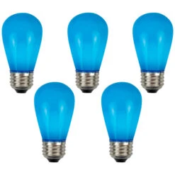 Northlight Pack Of 25 Opaque LED S14 Blue Christmas Replacement Bulbs 10 Northlight Pack Of 25 Opaque LED S14 Blue Christmas Replacement Bulbs -Winter Decor Store northlight nl03875 04 83193.1710358082