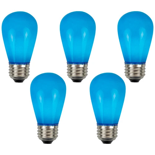 Northlight Pack Of 25 Opaque LED S14 Blue Christmas Replacement Bulbs 5 Northlight Pack Of 25 Opaque LED S14 Blue Christmas Replacement Bulbs - Image 5