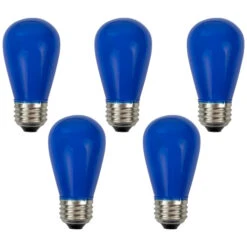 Northlight Pack Of 25 Opaque LED S14 Blue Christmas Replacement Bulbs 11 Northlight Pack Of 25 Opaque LED S14 Blue Christmas Replacement Bulbs -Winter Decor Store northlight nl03875 05 12219.1710358082