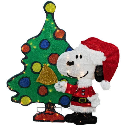 Northlight LED Lighted Peanuts Snoopy And Christmas Tree Outdoor Decoration - 32" 1 Northlight LED Lighted Peanuts Snoopy And Christmas Tree Outdoor Decoration - 32"