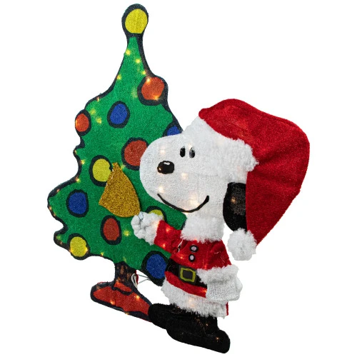 Northlight LED Lighted Peanuts Snoopy And Christmas Tree Outdoor Decoration - 32" 4 Northlight LED Lighted Peanuts Snoopy And Christmas Tree Outdoor Decoration - 32" - Image 4
