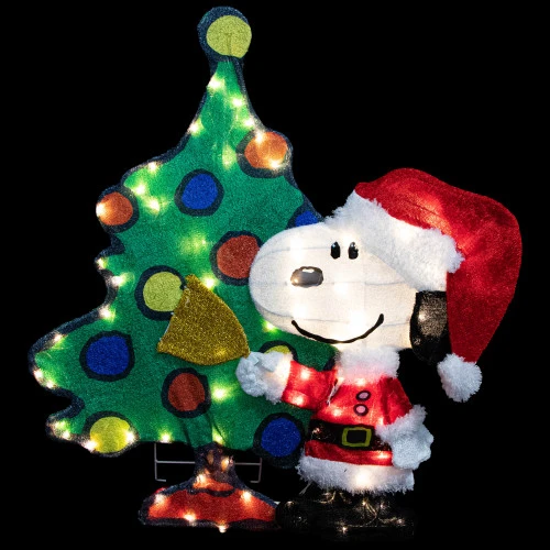 Northlight LED Lighted Peanuts Snoopy And Christmas Tree Outdoor Decoration - 32" 6 Northlight LED Lighted Peanuts Snoopy And Christmas Tree Outdoor Decoration - 32" - Image 6