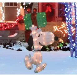 Northlight 32" Lighted Peanuts Snoopy With Present Christmas Outdoor Yard Decoration 5 Northlight 32" Lighted Peanuts Snoopy With Present Christmas Outdoor Yard Decoration -Winter Decor Store northlight pw 16208 1 14667.1588415642