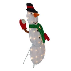Northlight Snowman With Snowball Christmas Outdoor Decoration - 24" - White Lights 8 Northlight Snowman With Snowball Christmas Outdoor Decoration - 24" - White Lights -Winter Decor Store northlight qh91176 1 36746.1604024092