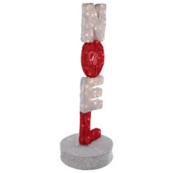 Northlight 39" Lighted Red And Silver Noel Outdoor Christmas Sign Decoration 8 Northlight 39" Lighted Red And Silver Noel Outdoor Christmas Sign Decoration -Winter Decor Store northlight qh93817 2 08266.1680285387