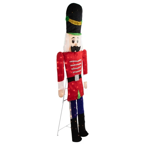Northlight Lighted Toy Soldier Outdoor Christmas Decoration - 72" - Warm White 5 Northlight Lighted Toy Soldier Outdoor Christmas Decoration - 72" - Warm White - Image 5