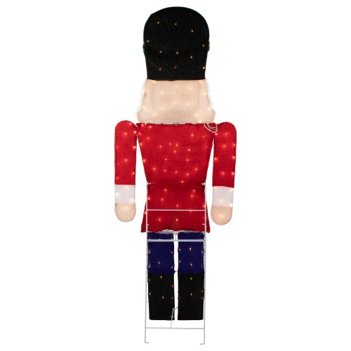 Northlight Lighted Toy Soldier Outdoor Christmas Decoration - 72" - Warm White 4 Northlight Lighted Toy Soldier Outdoor Christmas Decoration - 72" - Warm White - Image 4