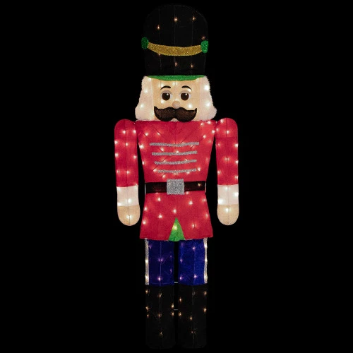 Northlight Lighted Toy Soldier Outdoor Christmas Decoration - 72" - Warm White 1 Northlight Lighted Toy Soldier Outdoor Christmas Decoration - 72" - Warm White