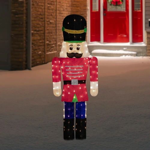 Northlight Lighted Toy Soldier Outdoor Christmas Decoration - 72" - Warm White 2 Northlight Lighted Toy Soldier Outdoor Christmas Decoration - 72" - Warm White - Image 2