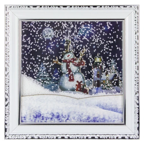 Northlight LED Lighted Musical Snowing Snowman Wall Plaque - 15" 1 Northlight LED Lighted Musical Snowing Snowman Wall Plaque - 15"