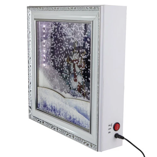 Northlight LED Lighted Musical Snowing Snowman Wall Plaque - 15" 3 Northlight LED Lighted Musical Snowing Snowman Wall Plaque - 15" - Image 3