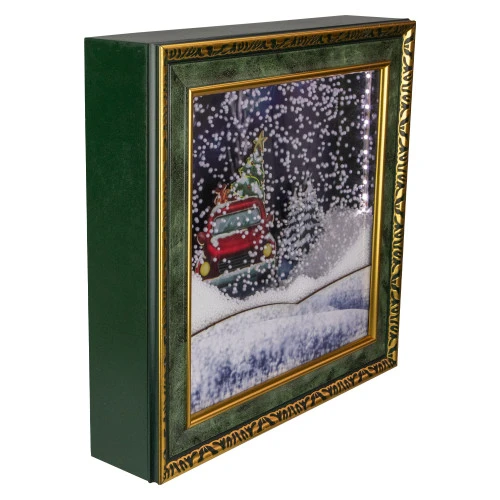 Northlight LED Lighted Musical Snowing Retro Truck Wall Art - 31" 2 Northlight LED Lighted Musical Snowing Retro Truck Wall Art - 31" - Image 2