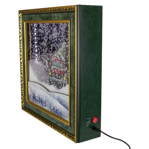 Northlight LED Lighted Musical Snowing Retro Truck Wall Art - 31" 3 Northlight LED Lighted Musical Snowing Retro Truck Wall Art - 31" - Image 3