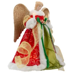 Lighted Angel With Golden Wings Christmas Tree Topper - 12" - Clear Lights 7 Lighted Angel With Golden Wings Christmas Tree Topper - 12" - Clear Lights -Winter Decor Store northlight ri92241 1 96552.1665611637