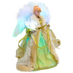 Northlight Color-Changing Fiber Optic Angel Christmas Tree Topper - 12" - Gold -Winter Decor Store northlight rp97050 03 2 52701.1727404100