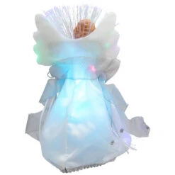 Northlight Color-changing Fiber Optic Angel With Rose Christmas Tree Topper - 12" - White -Winter Decor Store northlight rp97052 04 74947.1727404099