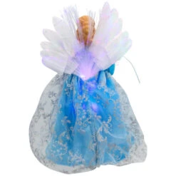 Northlight Lighted Fiber Optic Angel Christmas Tree Topper - 12" - Blue And White -Winter Decor Store northlight rp97054 04 13562.1727404101