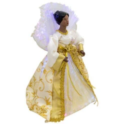 Northlight Lighted Fiber Optic African American Angel Christmas Tree Topper - 12" - Gold 10 Northlight Lighted Fiber Optic African American Angel Christmas Tree Topper - 12" - Gold -Winter Decor Store northlight rp97058 03 2 31323.1727404102