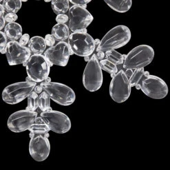 Snowflake Acrylic Christmas Ornaments - 7" - Clear - Set Of 6 13 Snowflake Acrylic Christmas Ornaments - 7" - Clear - Set Of 6 -Winter Decor Store northlight rp97069 on20black 04 46823.1726712132
